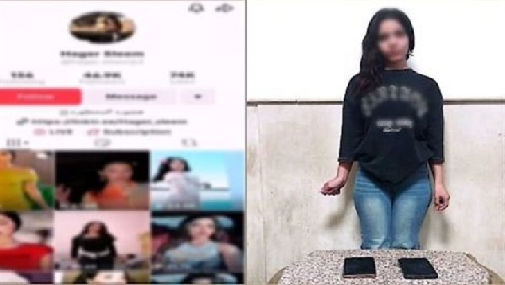 القبض على البلوجر هاجر سليم صاحبة فيديوهات الرقص الخليع